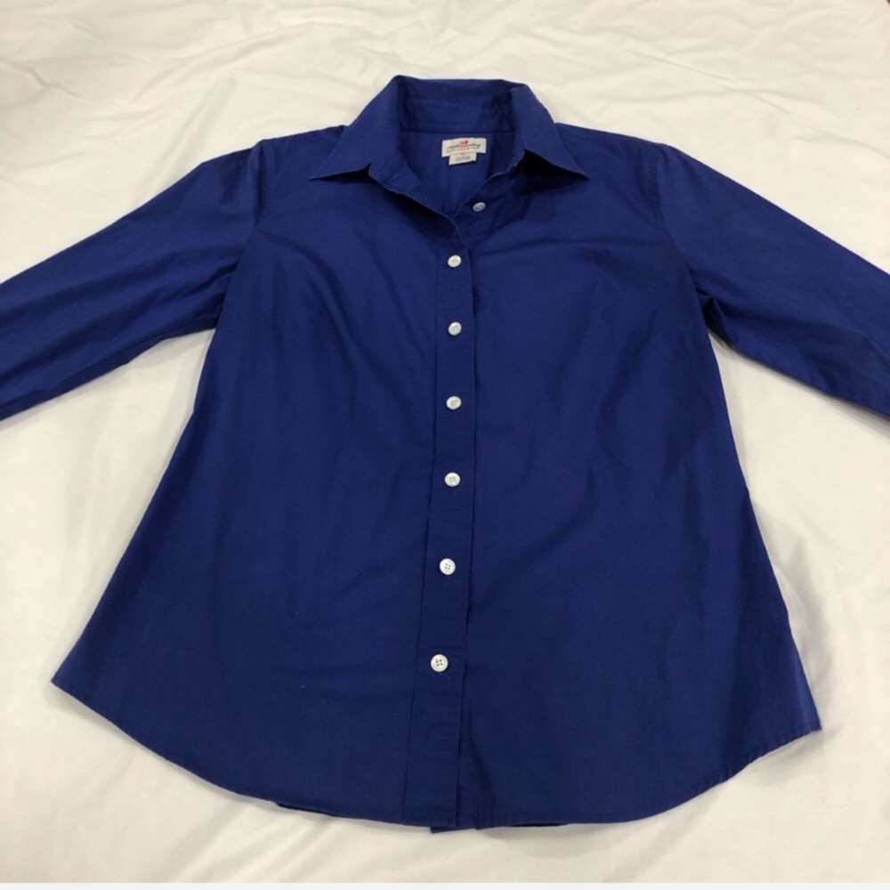 J. CREW Royal Blue Button Up sz M
